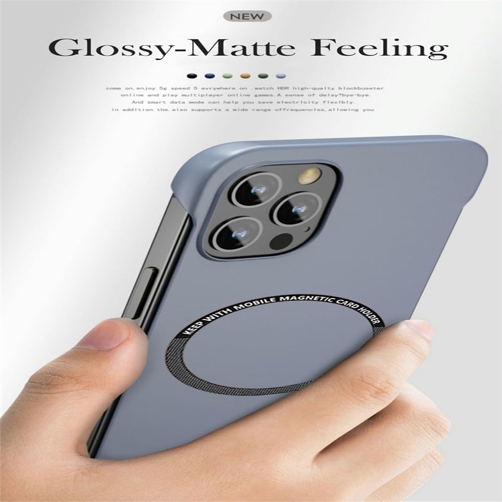 Amazon.co.jp: 磁気鉄板フレームレスハードPC電話ケース iPhone